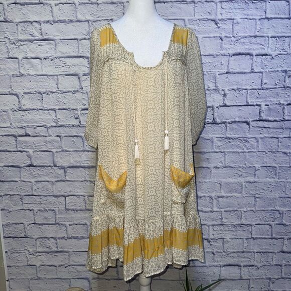 Free People Penny Lane Mini Dress in Swan Combo - Picture 10 of 16